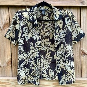 Vintage Mlle Gabrielle Top with Shoulder Pads Size 10